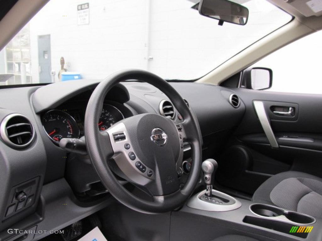 Black Interior 2011 Nissan Rogue SV AWD Photo #42795929