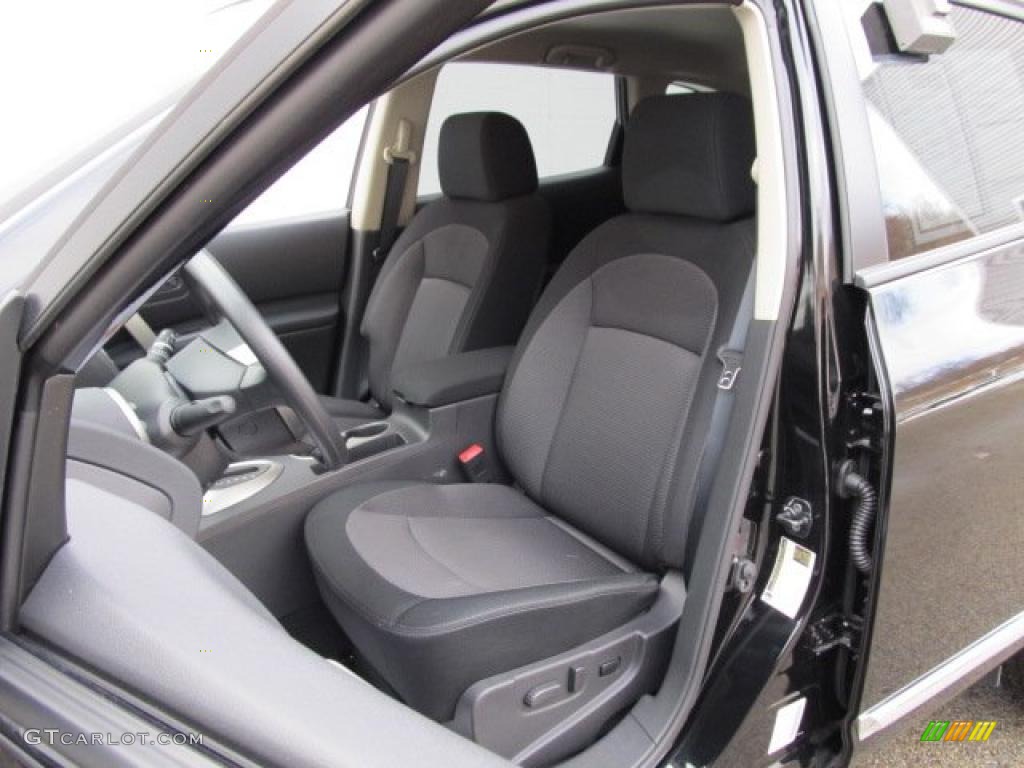 Black Interior 2011 Nissan Rogue SV AWD Photo #42795953