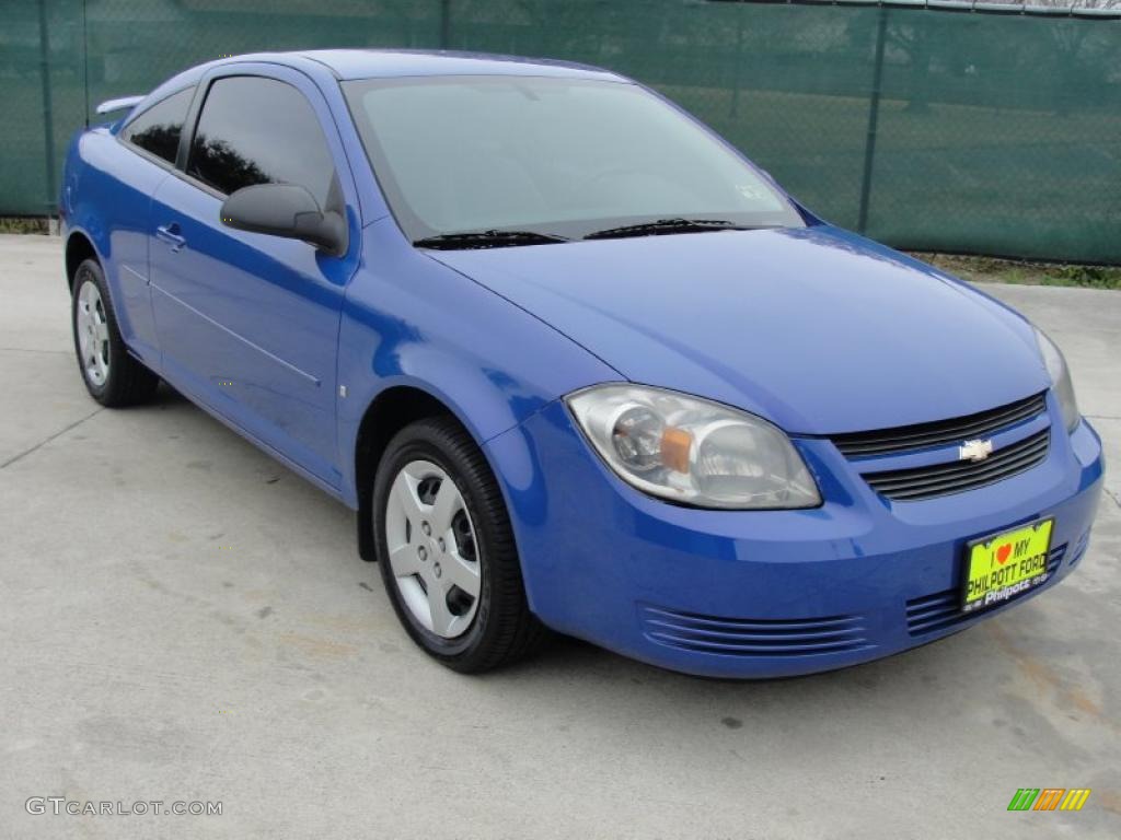 2008 Cobalt LS Coupe - Blue Flash Metallic / Gray photo #1