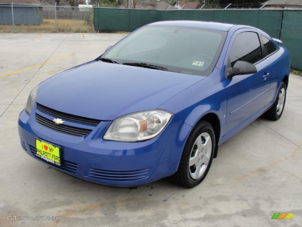 2008 Cobalt LS Coupe - Blue Flash Metallic / Gray photo #7