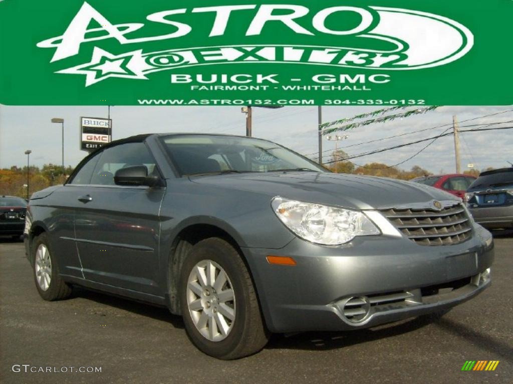 2009 Sebring LX Convertible - Steel Silver Metallic / Dark Slate Gray photo #1