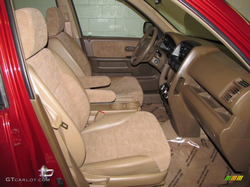 2002 CR-V LX 4WD - Chianti Red Pearl / Saddle photo #14
