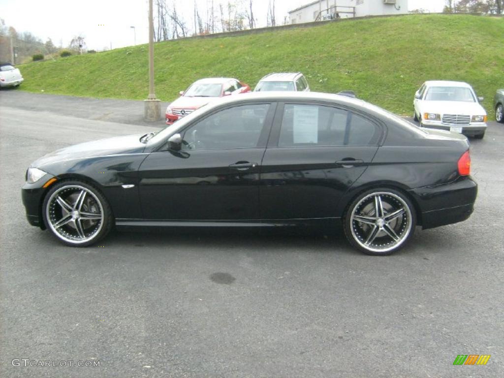 Black Sapphire Metallic 2009 BMW 3 Series 335i Sedan Exterior Photo #42799497