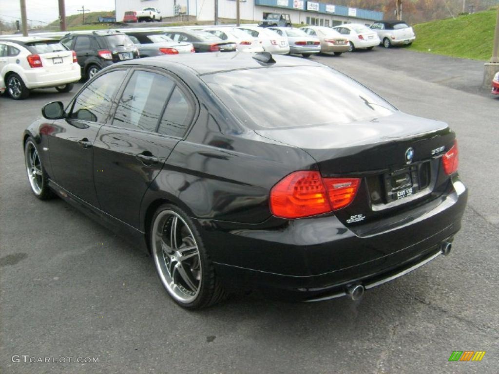 2009 3 Series 335i Sedan - Black Sapphire Metallic / Black photo #5