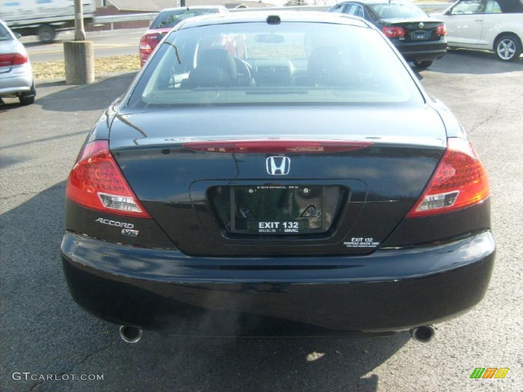 2007 Accord EX V6 Coupe - Nighthawk Black Pearl / Black photo #6