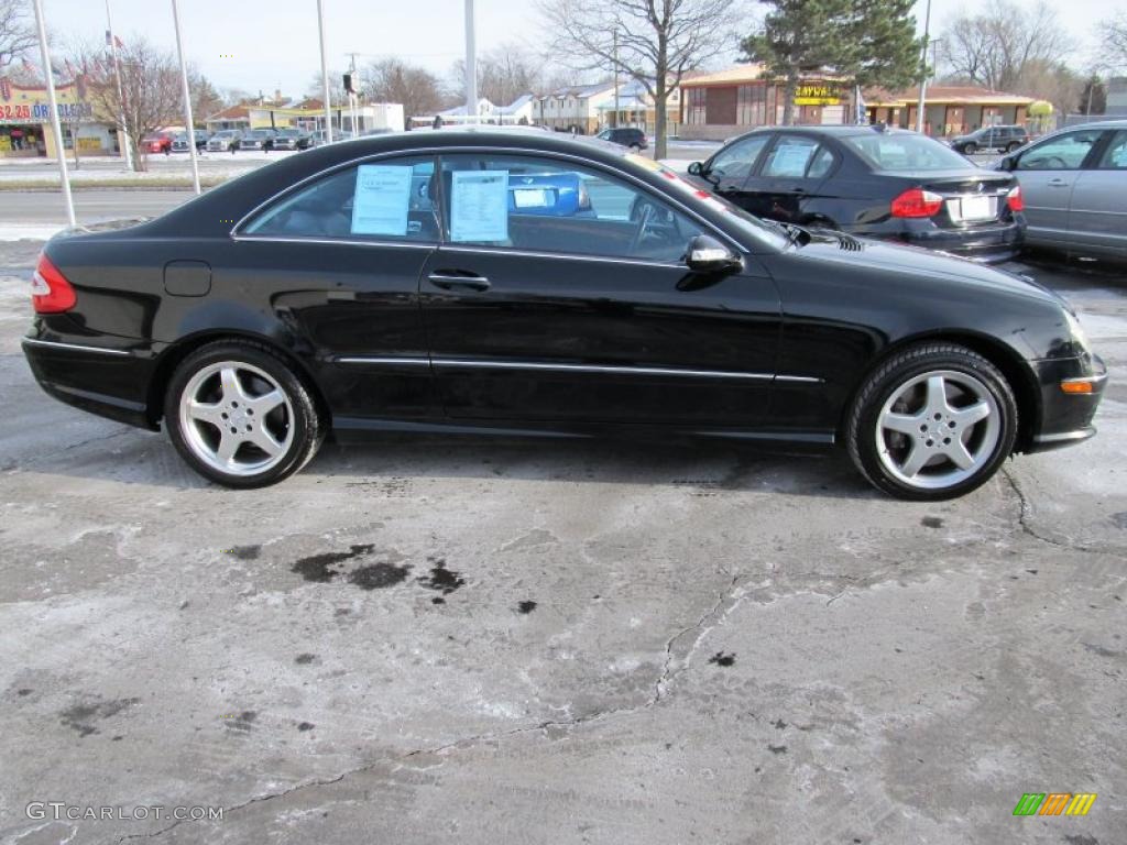 Black 2003 Mercedes-Benz CLK 500 Coupe Exterior Photo #42800889