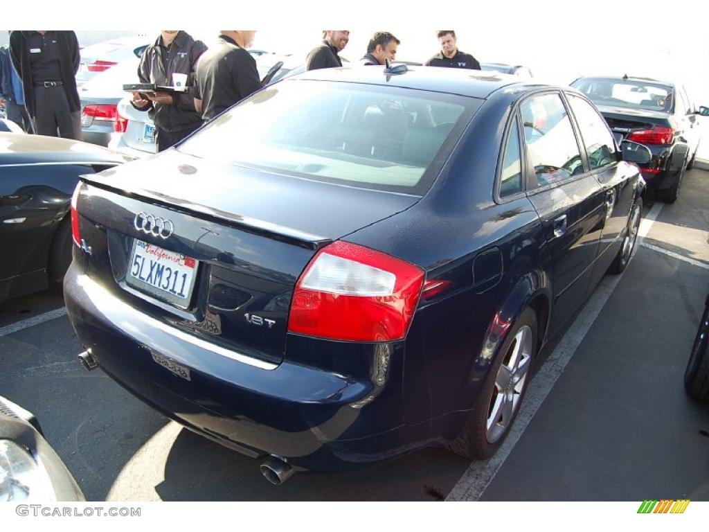 2005 A4 1.8T Sedan - Moro Blue Pearl Effect / Ebony photo #3