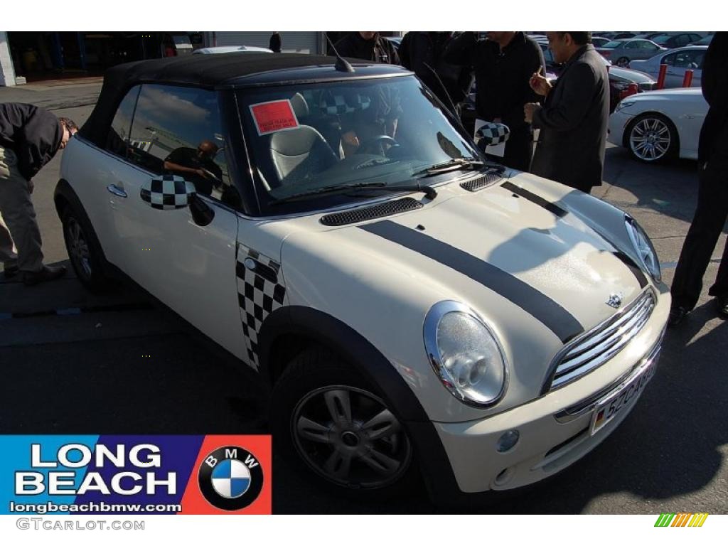 2006 Cooper Convertible - Pepper White / Space Gray/Panther Black photo #1