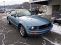 2005 Windveil Blue Metallic Ford Mustang V6 Deluxe Convertible  photo #3