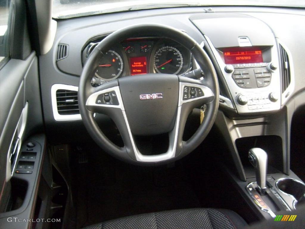 2010 GMC Terrain SLE AWD Jet Black Dashboard Photo #42803469