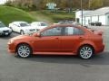 2010 Rotor Glow Orange Metallic Mitsubishi Lancer GTS  photo #4