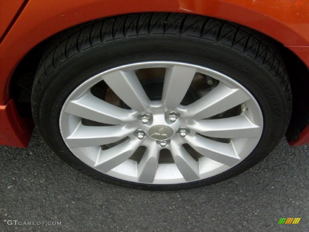 2010 Lancer GTS - Rotor Glow Orange Metallic / Black photo #8