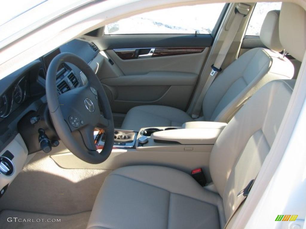Almond/Mocha Interior 2011 Mercedes-Benz C 300 Luxury 4Matic Photo #42803833