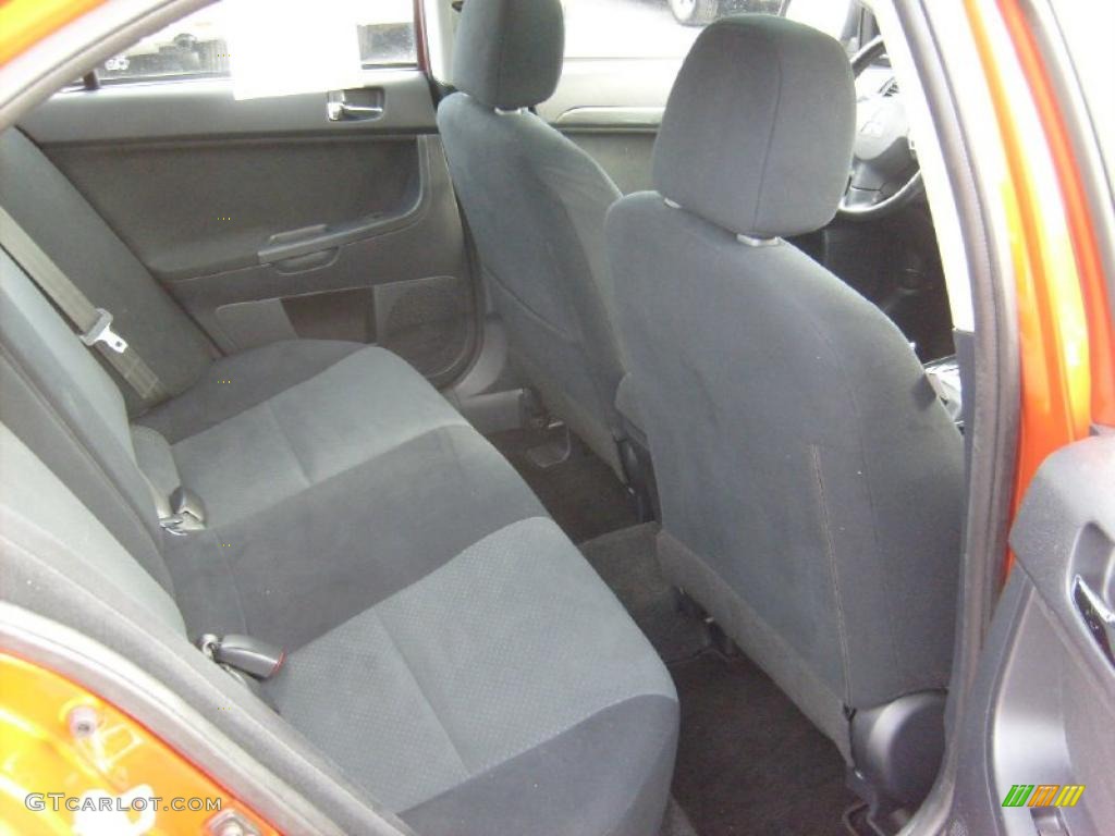 2010 Lancer GTS - Rotor Glow Orange Metallic / Black photo #16