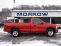 2008 Victory Red Chevrolet Silverado 1500 LS Regular Cab 4x4  photo #1