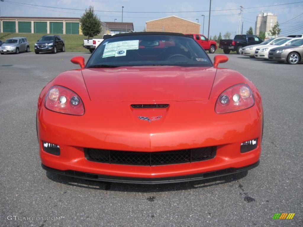 Inferno Orange Metallic 2011 Chevrolet Corvette Grand Sport Convertible Exterior Photo #42804602
