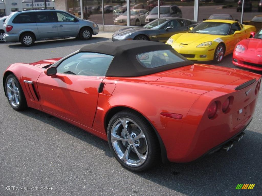 Inferno Orange Metallic 2011 Chevrolet Corvette Grand Sport Convertible Exterior Photo #42804726