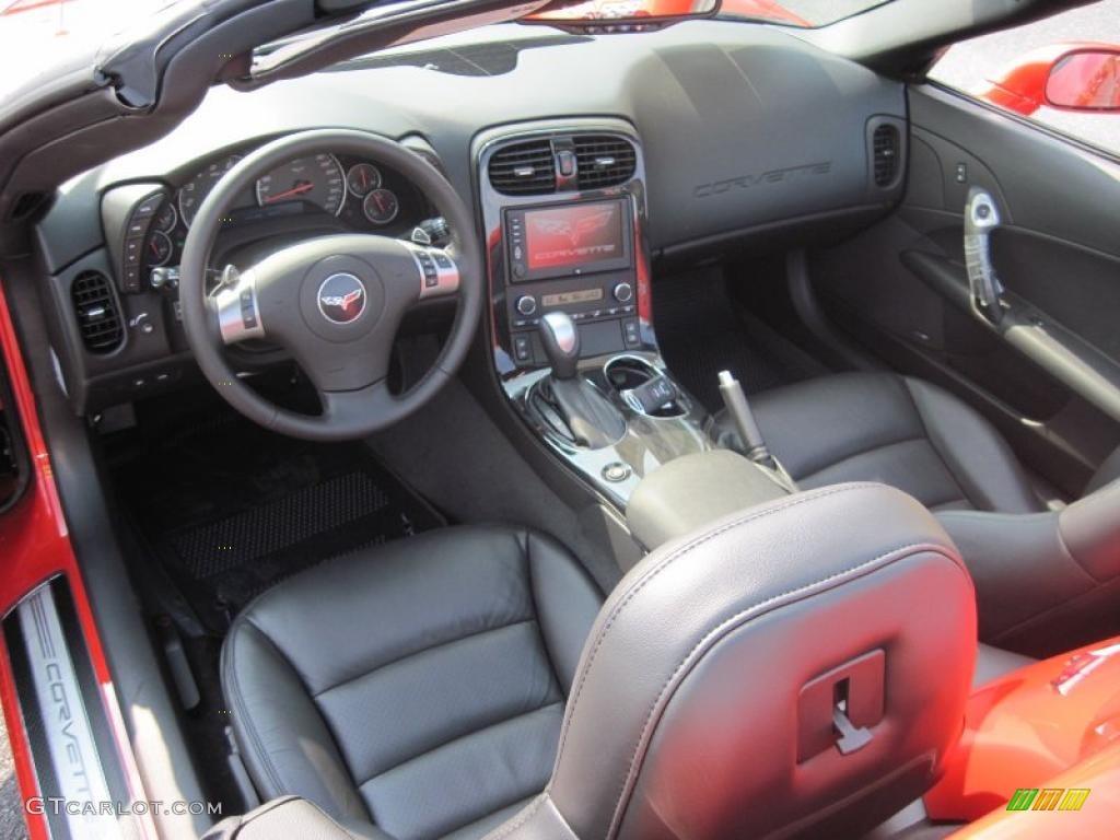 Ebony Black Interior 2011 Chevrolet Corvette Grand Sport Convertible Photo #42804738