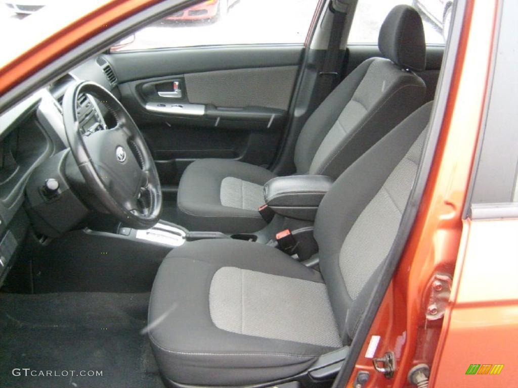 Black Interior 2007 Kia Spectra Spectra5 SX Wagon Photo #42805105