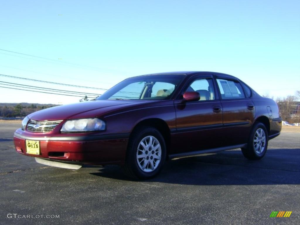 2001 Impala  - Dark Carmine Red Metallic / Medium Gray photo #3