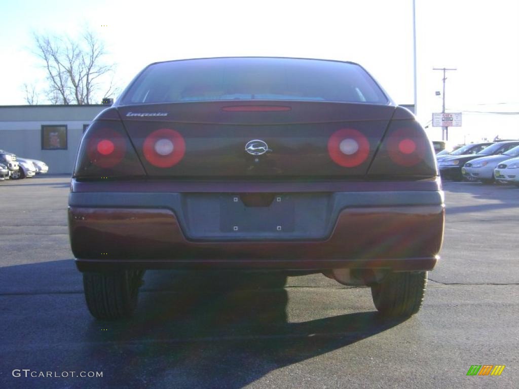 2001 Impala  - Dark Carmine Red Metallic / Medium Gray photo #6