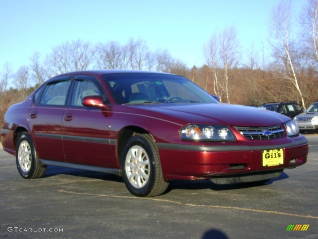 2001 Impala  - Dark Carmine Red Metallic / Medium Gray photo #9
