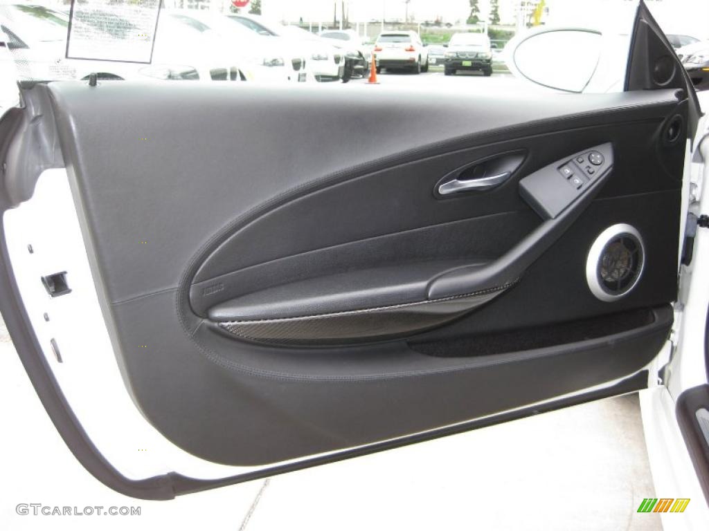 2008 BMW M6 Coupe Black Door Panel Photo #42810481