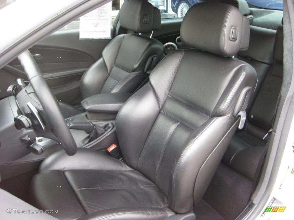 Black Interior 2008 BMW M6 Coupe Photo #42810529