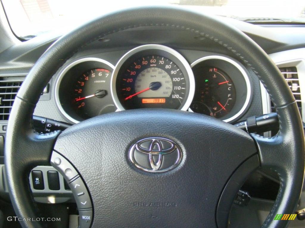 2009 Toyota Tacoma SR5 Access Cab Graphite Gray Steering Wheel Photo #42810569