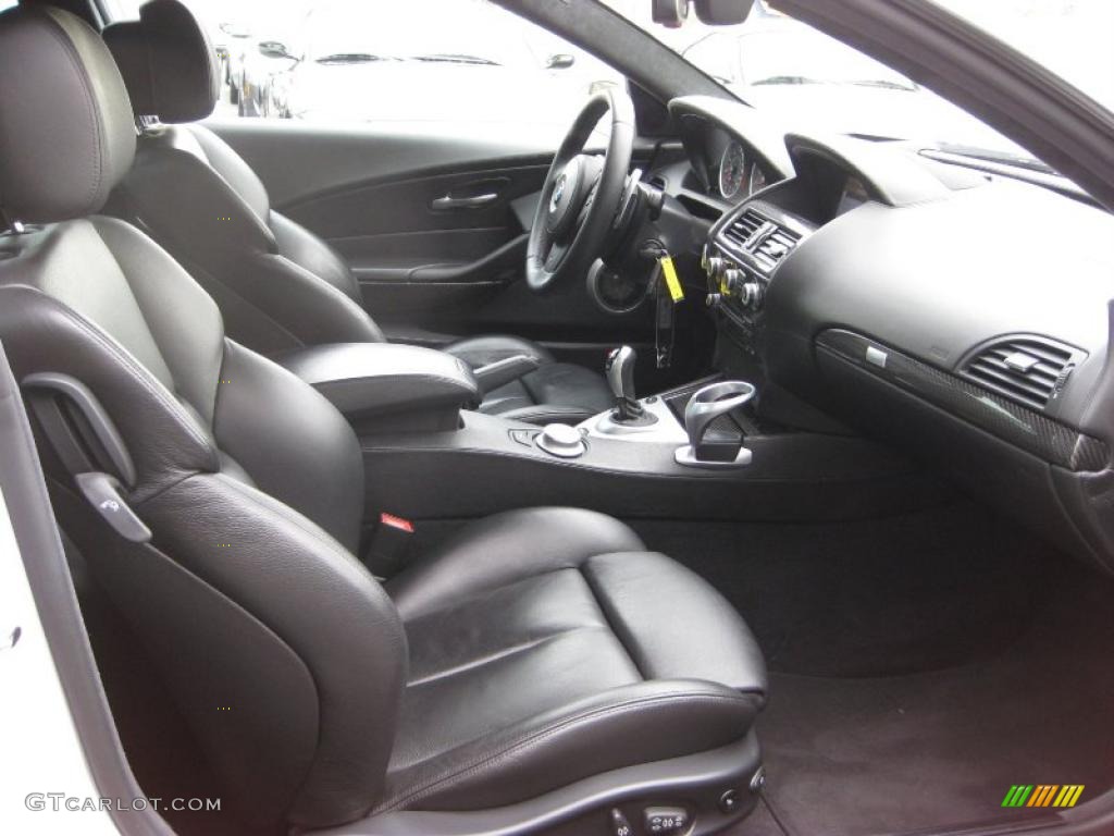 Black Interior 2008 BMW M6 Coupe Photo #42810769