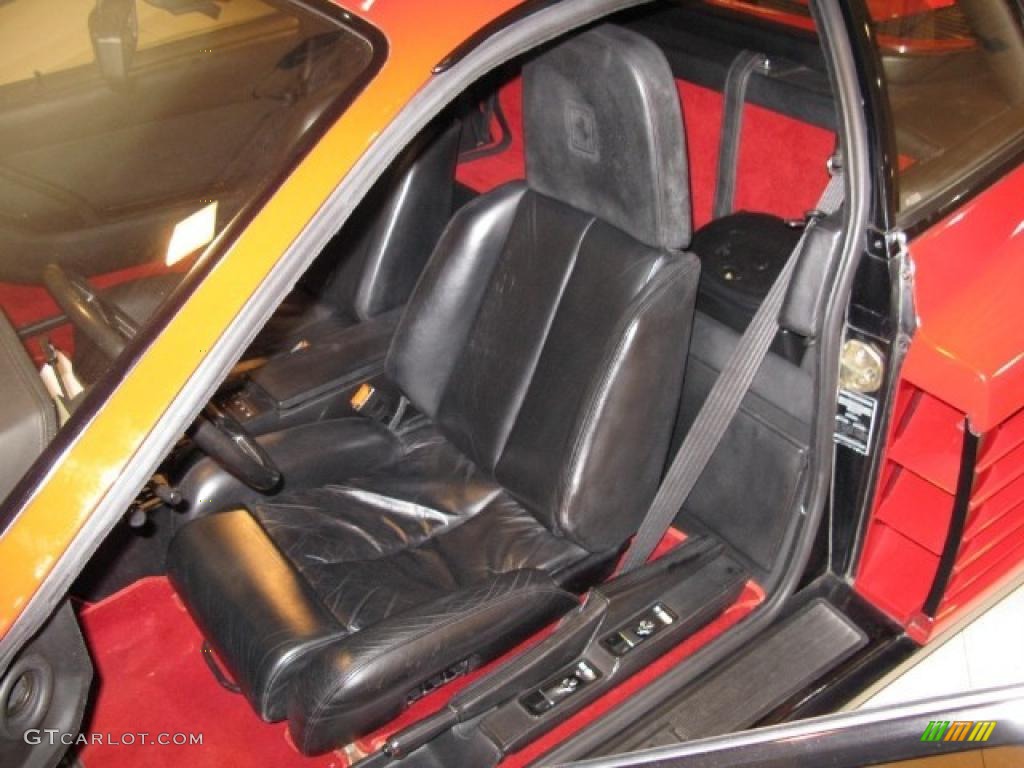 Black Interior 1986 Ferrari Testarossa Standard Testarossa Model Photo #42814170