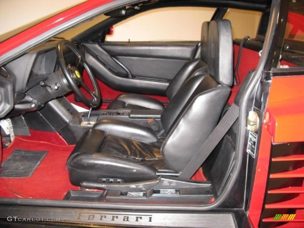 Black Interior 1986 Ferrari Testarossa Standard Testarossa Model Photo #42814186
