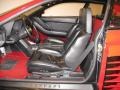 Black 1986 Ferrari Testarossa Standard Testarossa Model Interior Color