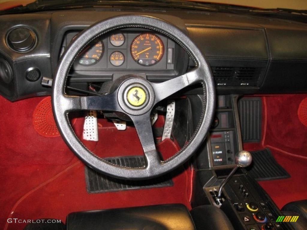 1986 Ferrari Testarossa Standard Testarossa Model Black Steering Wheel Photo #42814218