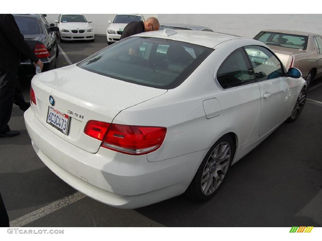 2008 3 Series 328i Coupe - Alpine White / Black photo #3