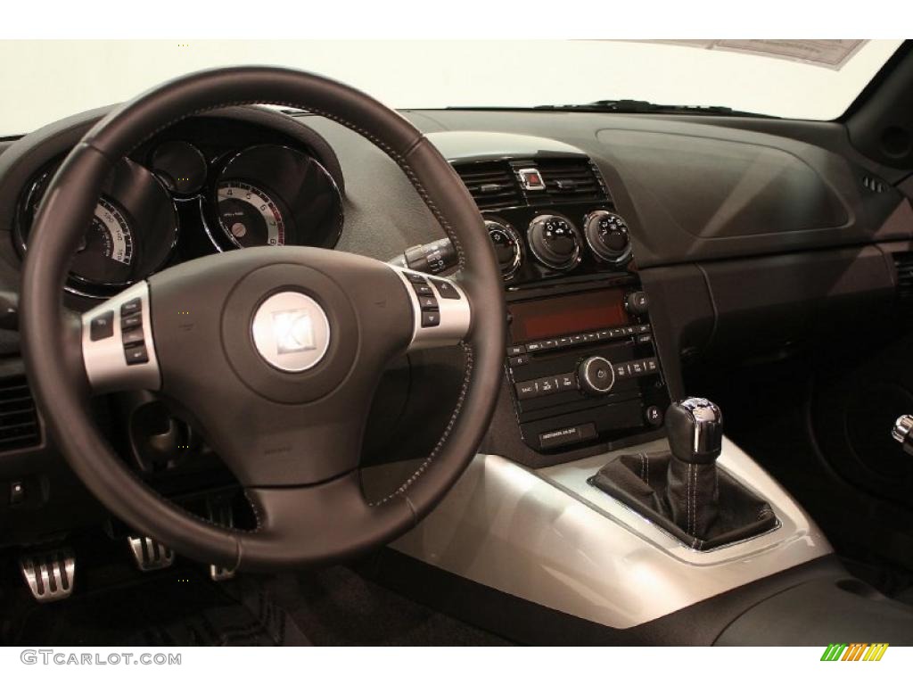 Black Interior 2008 Saturn Sky Red Line Roadster Photo #42815830
