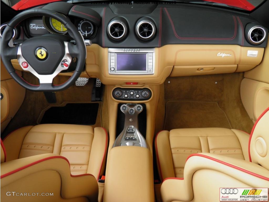 2010 Ferrari California Standard California Model Beige Dashboard Photo #42816970
