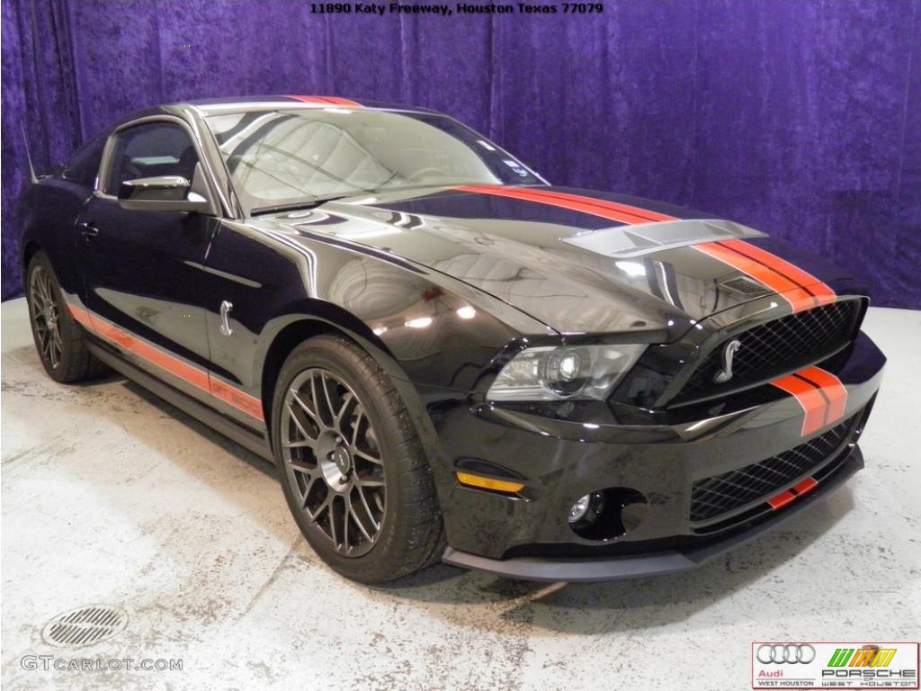 2011 Mustang Shelby GT500 SVT Performance Package Coupe - Ebony Black / Charcoal Black/Red photo #1