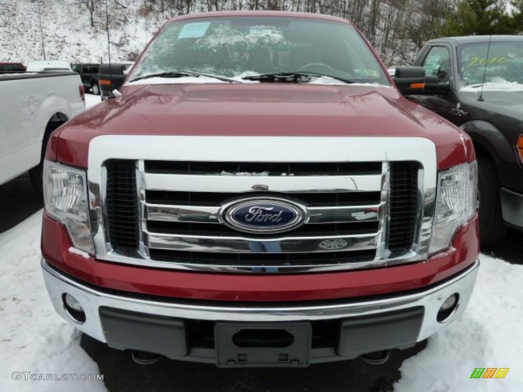 Red Candy Metallic 2011 Ford F150 XLT SuperCab 4x4 Exterior Photo #42817466