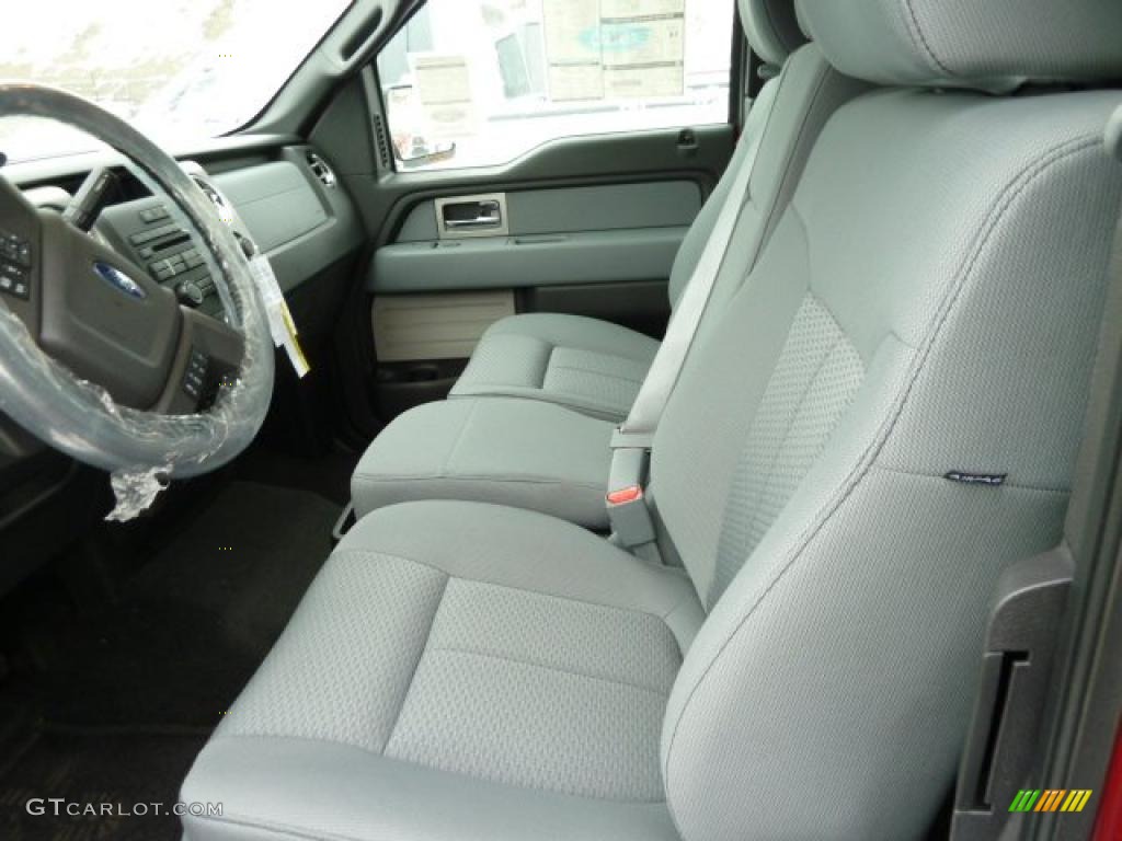 Steel Gray Interior 2011 Ford F150 XLT SuperCab 4x4 Photo #42817494