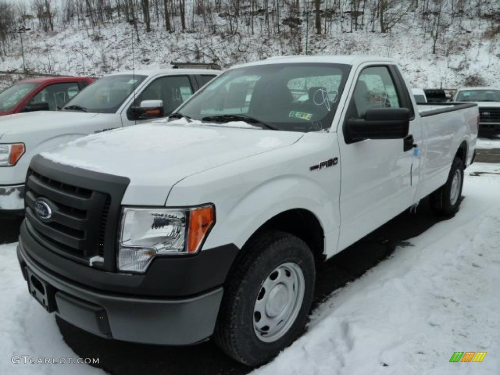 2011 F150 XL Regular Cab - Oxford White / Steel Gray photo #5