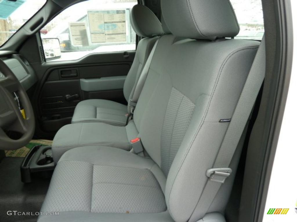 2011 F150 XL Regular Cab - Oxford White / Steel Gray photo #8