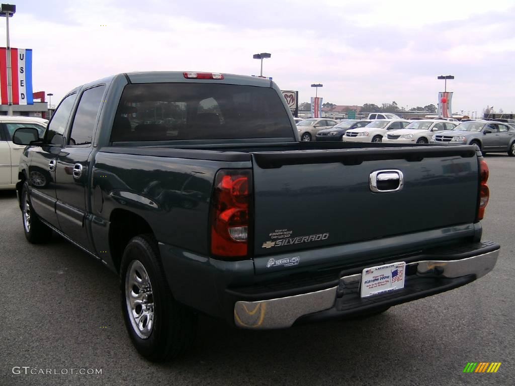 2007 Silverado 1500 Classic LS Crew Cab - Blue Granite Metallic / Tan photo #5