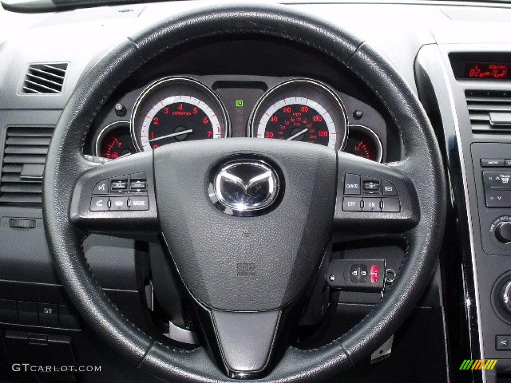 2010 Mazda CX-9 Touring AWD Black Steering Wheel Photo #42819410