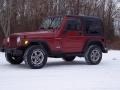 1999 Chili Pepper Red Pearlcoat Jeep Wrangler SE 4x4  photo #1