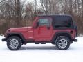 1999 Chili Pepper Red Pearlcoat Jeep Wrangler SE 4x4  photo #5