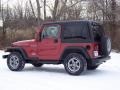 1999 Chili Pepper Red Pearlcoat Jeep Wrangler SE 4x4  photo #6