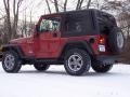 1999 Chili Pepper Red Pearlcoat Jeep Wrangler SE 4x4  photo #10
