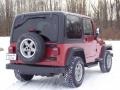 1999 Chili Pepper Red Pearlcoat Jeep Wrangler SE 4x4  photo #21