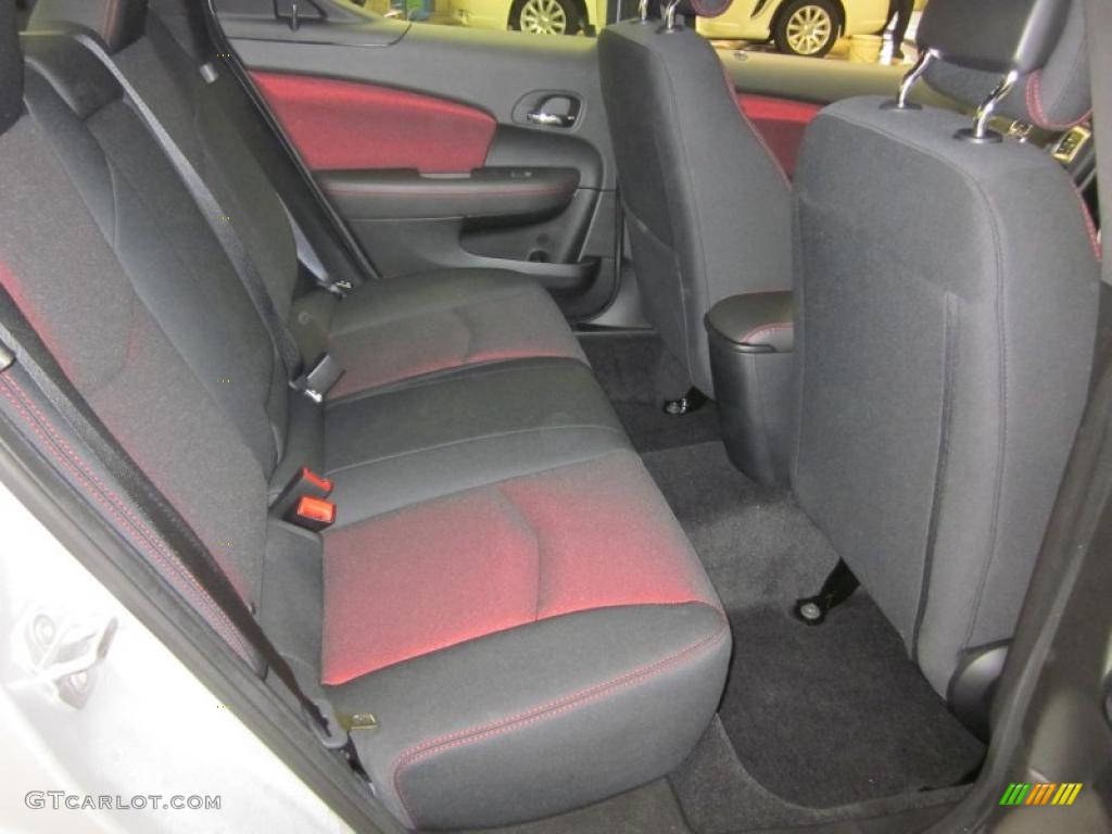 Black/Red Interior 2011 Dodge Avenger Mainstreet Photo #42821674